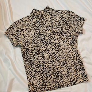 John Galt/Brandy Melville Cheetah Print Top